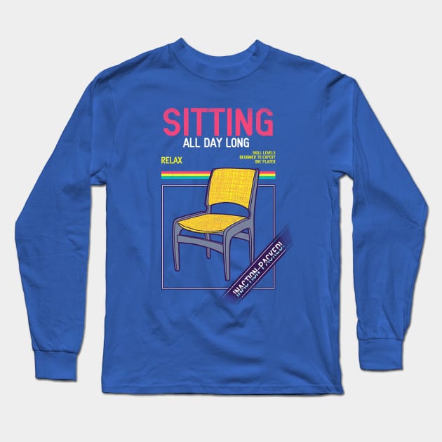 Sitting Long Sleeve T-Shirt by Hillary White Rabbit